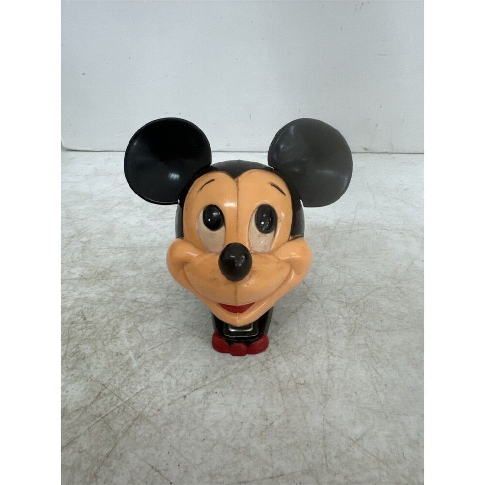 VTG 1970S DISNEY MICKEY MOUSE HEAD DESK PAPER STAPLER HONG KONG VERY NICE HTF